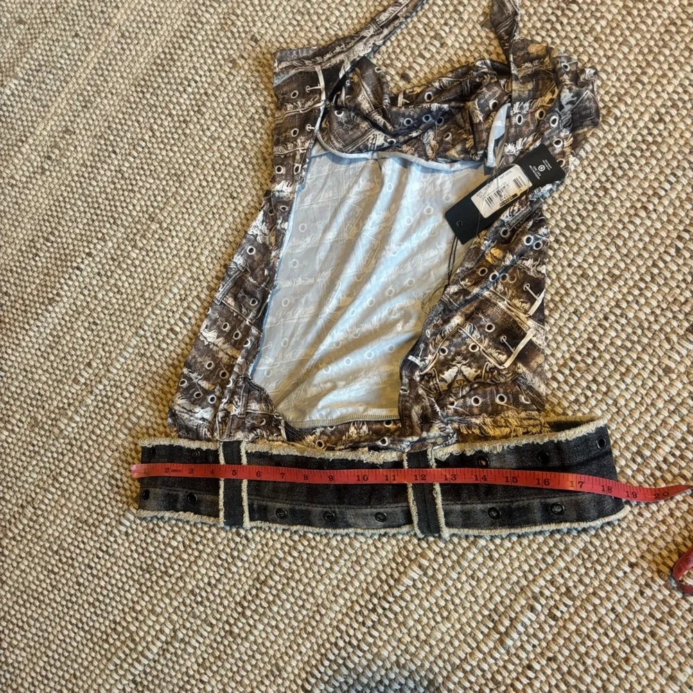 Jaded London Belted in Plunge Top grunge halter NEW - Picture 9 of 11